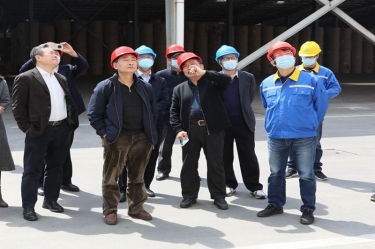 生态环境部科财司副司长付川一行考察由ky体育官网入口承担的国家科技重大专项示范工程